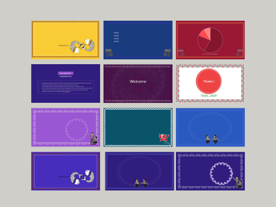 Artistic Presentation Template for Educational Use by MKCL-KF