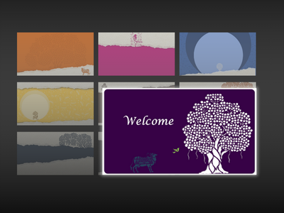 Company Profile Presentation Template inspired by Sanjhi Art, created by MKCL-KF