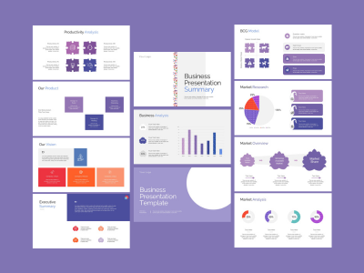 Corporate Business Strategy Presentation Template by MKCL-KF