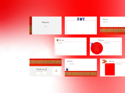 Paithani Art Presentation Template – A Tribute to Maharashtra’s Heritage